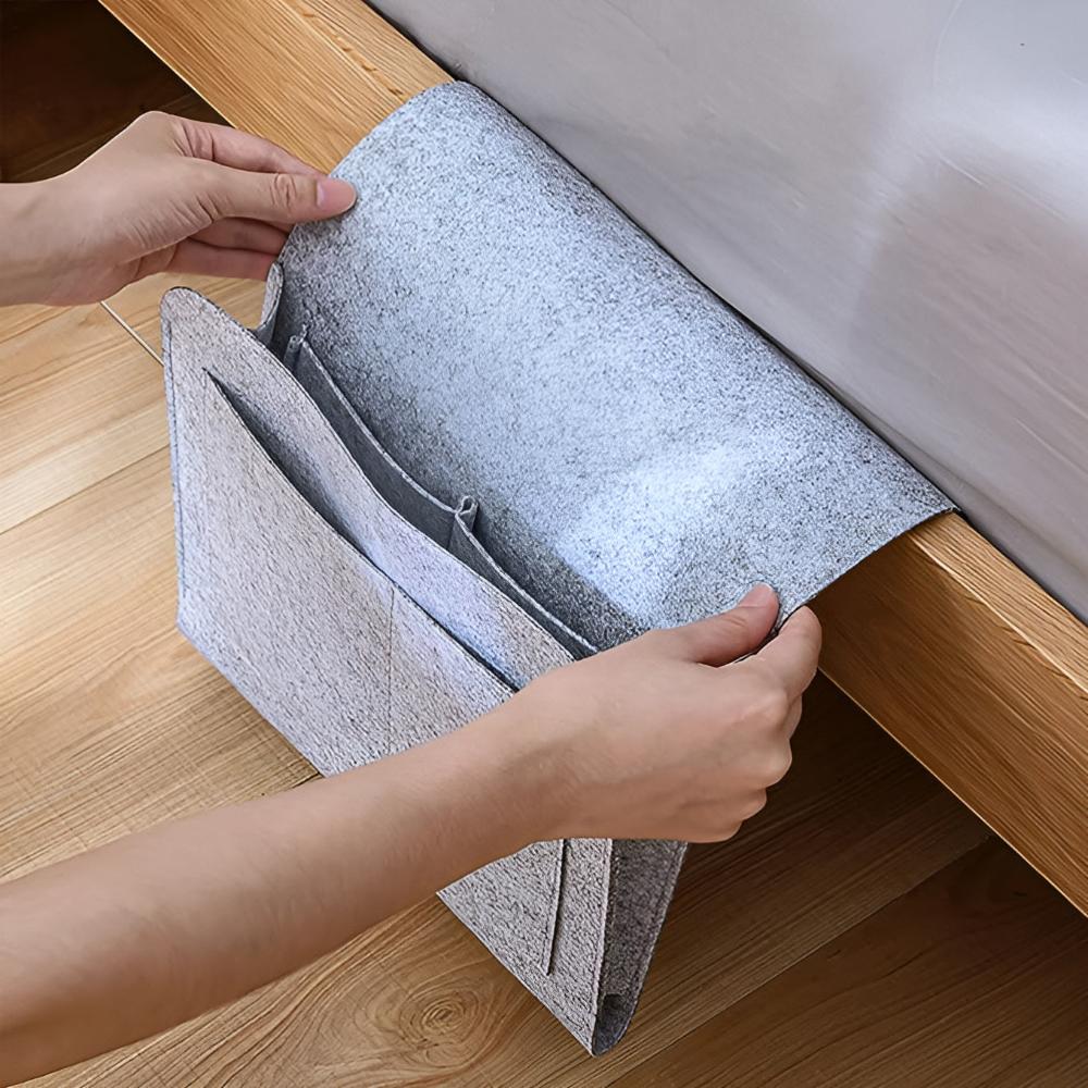 Bedside Storage Organizer Pouch Hanging Caddy for Bedroom