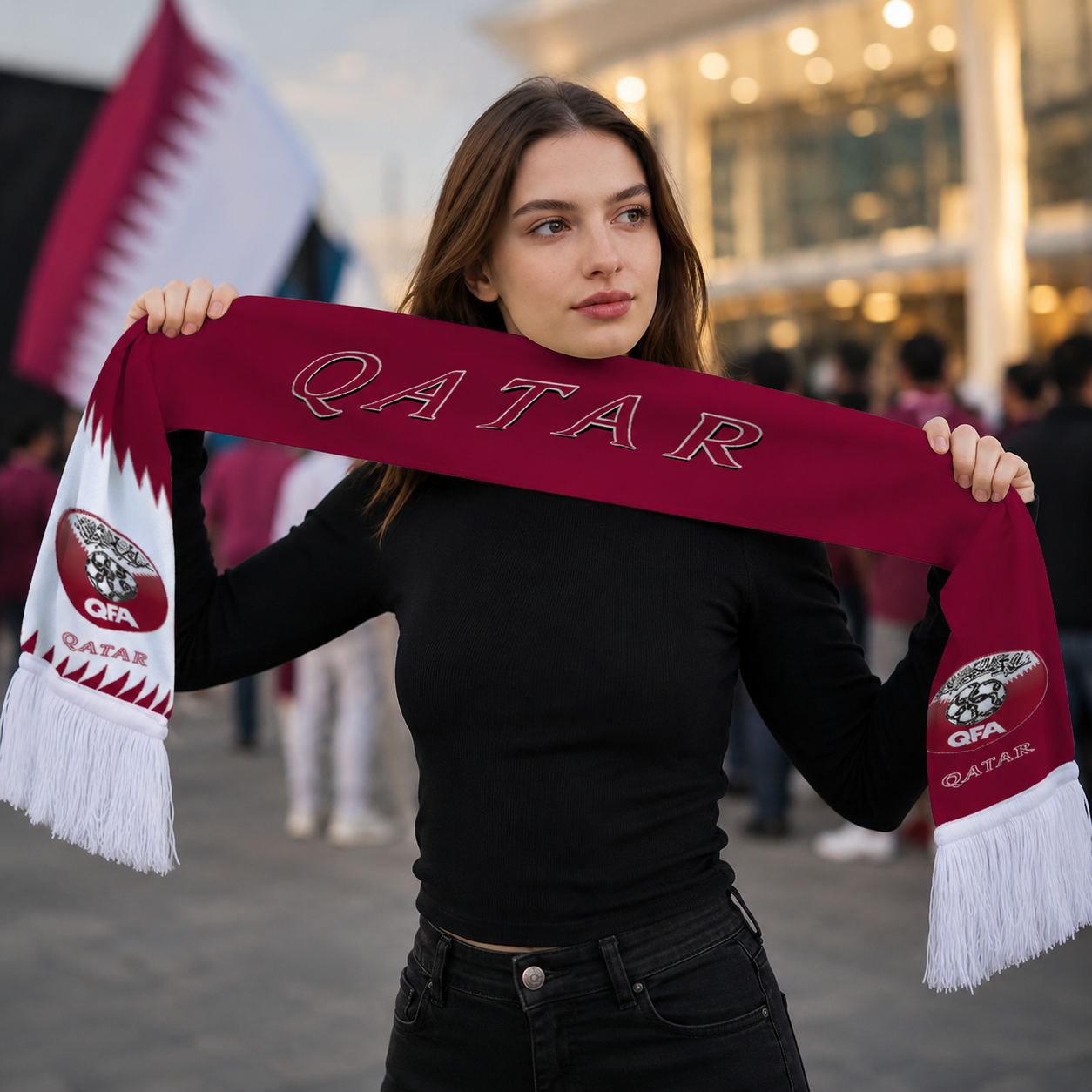 Qatar Scarf Detail