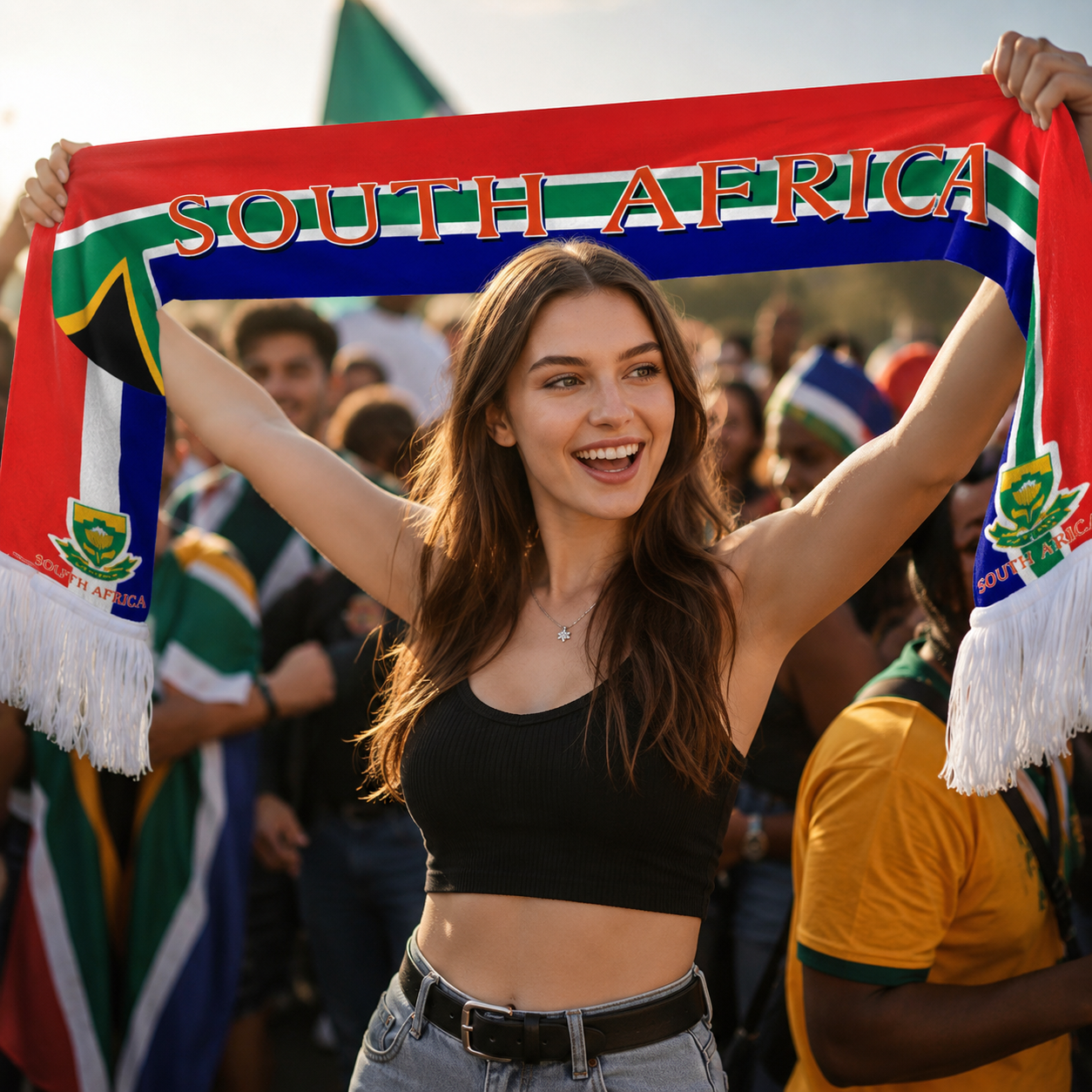 South Africa Scarf Side