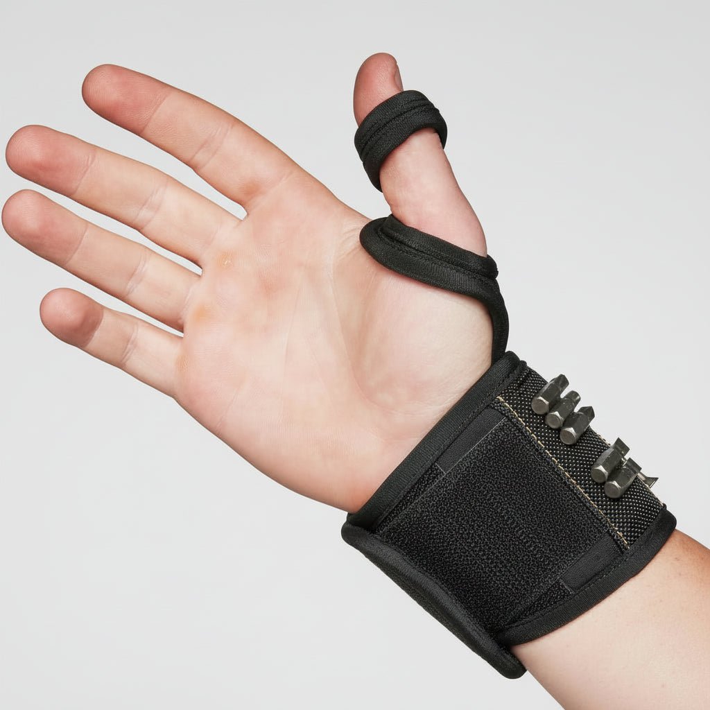 Magnetic Adjustable Wristband with Strong Magnets for Tools