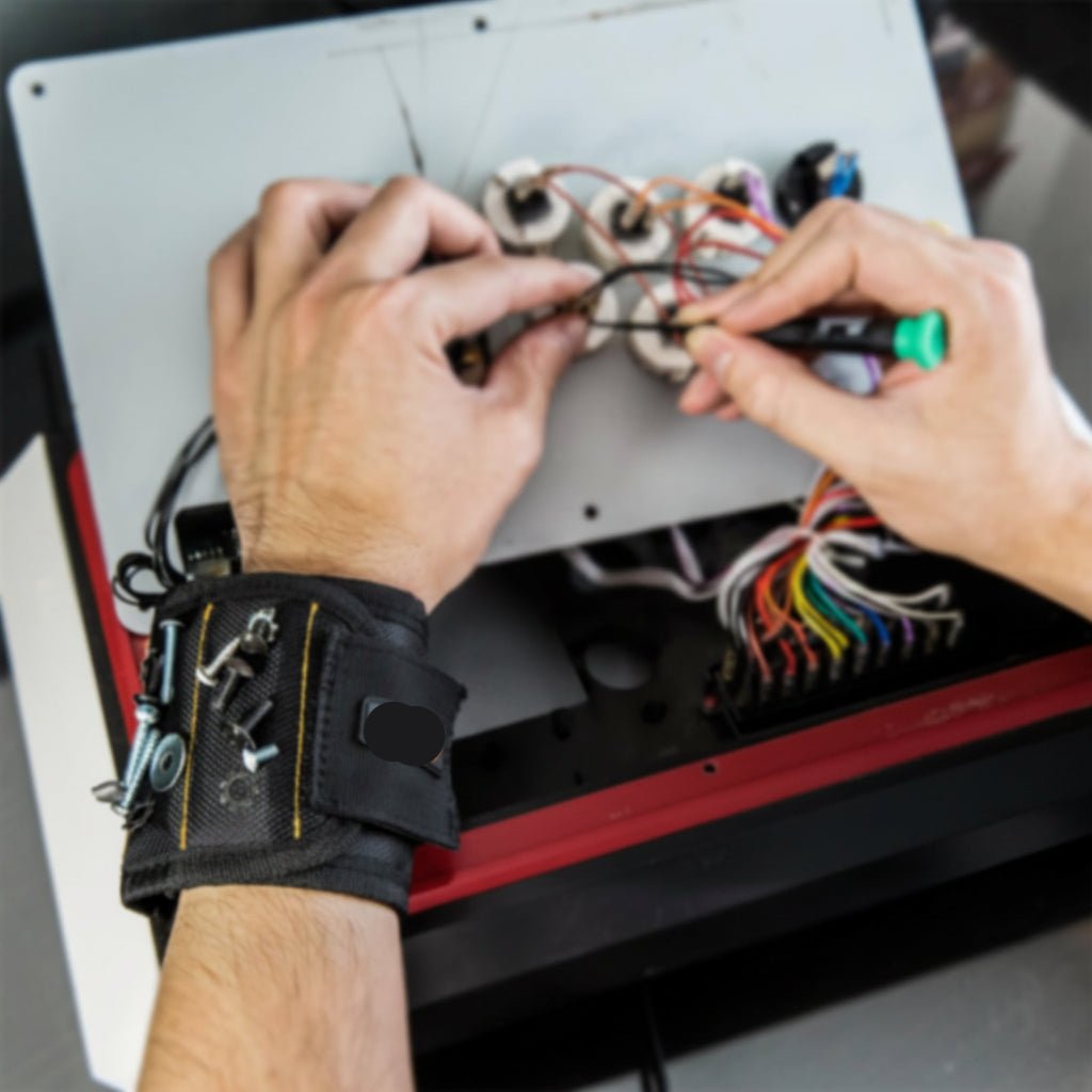 Magnetic Adjustable Wristband with Strong Magnets for Tools