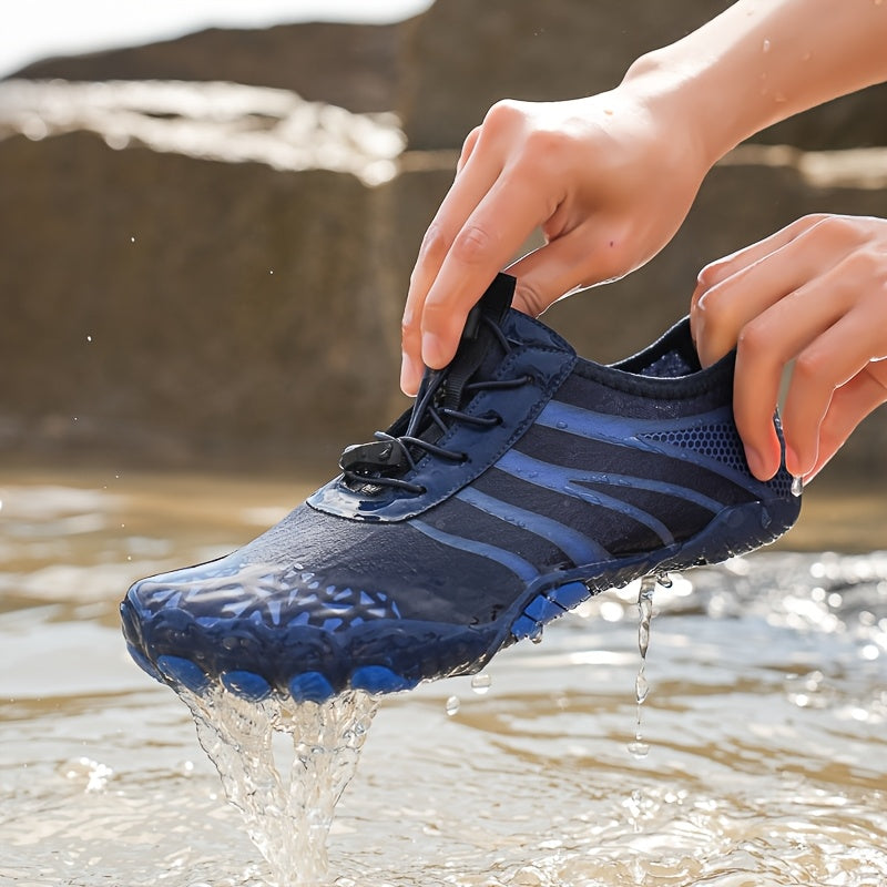 Men Water Sports Quick Dry Mesh Lace Up Shoes