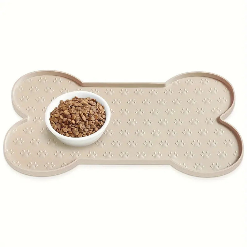 Bone Shaped Silicone Pet Feeding Mat Pad