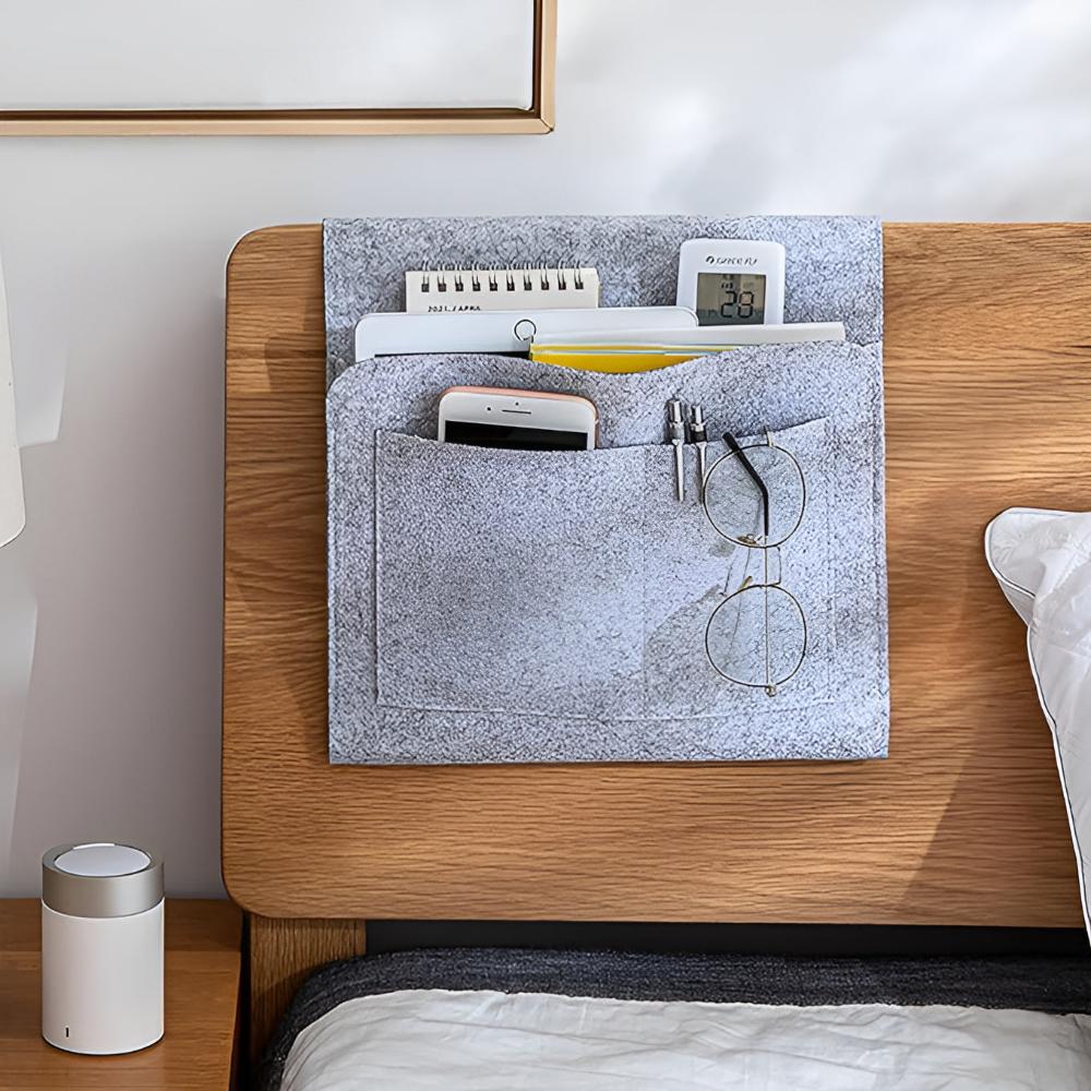 Bedside Storage Organizer Pouch Hanging Caddy for Bedroom