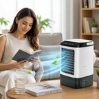 Tragbarer Mini-Verdunstungsluftkühler Ventilator Luftbefeuchter 900ml Tank