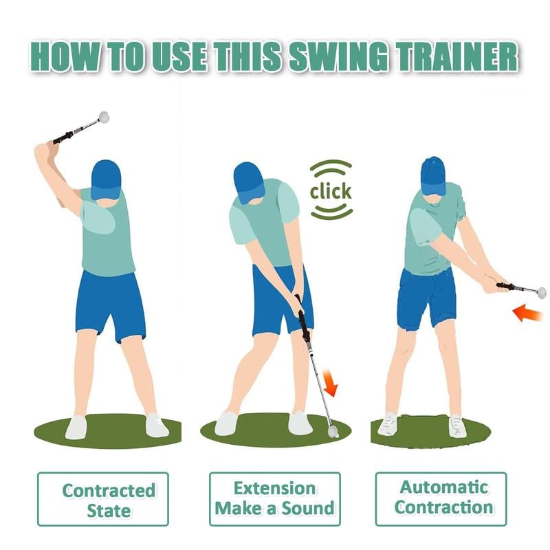 Telescopic Retractable Golf Training Aid Tool