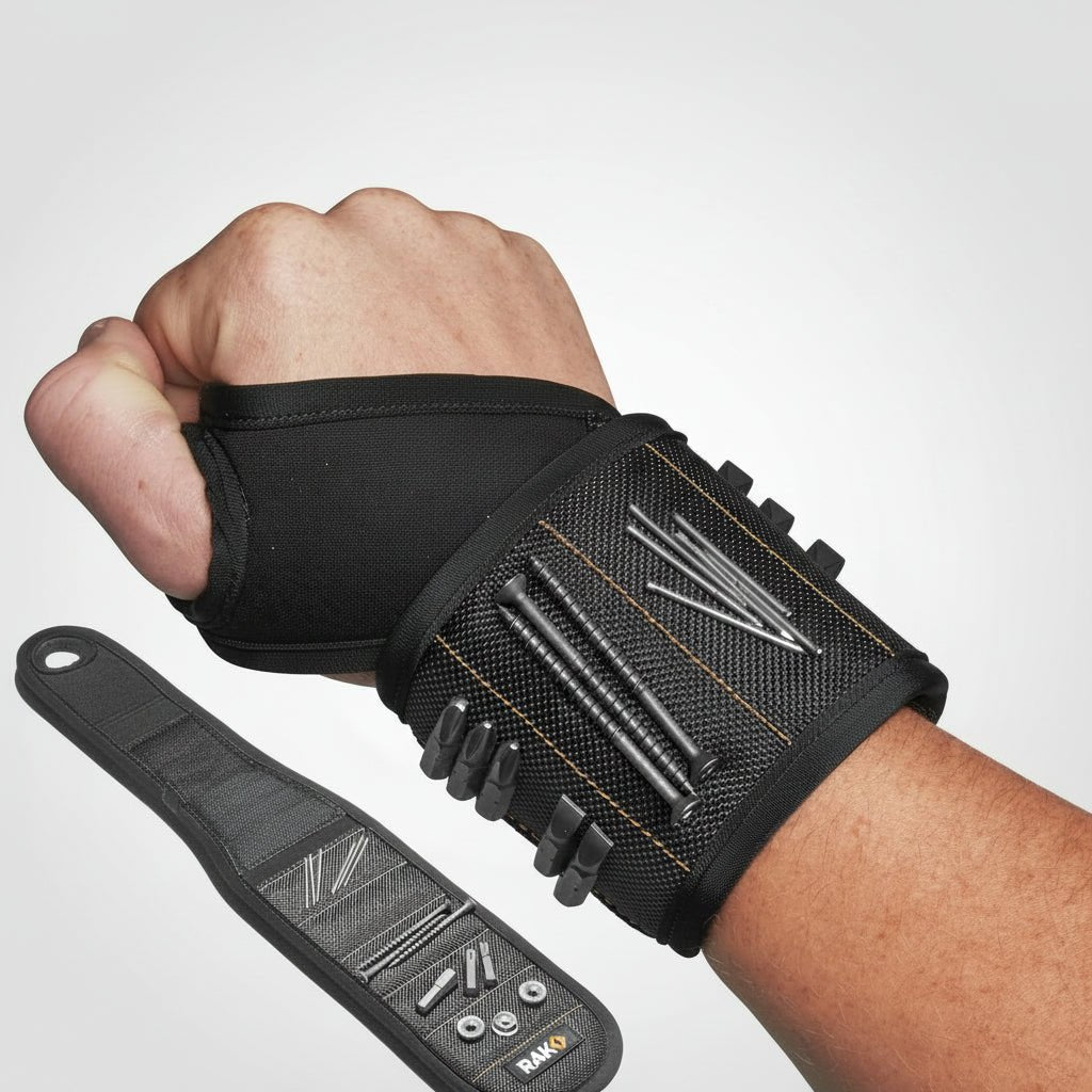 Magnetic Adjustable Wristband with Strong Magnets for Tools