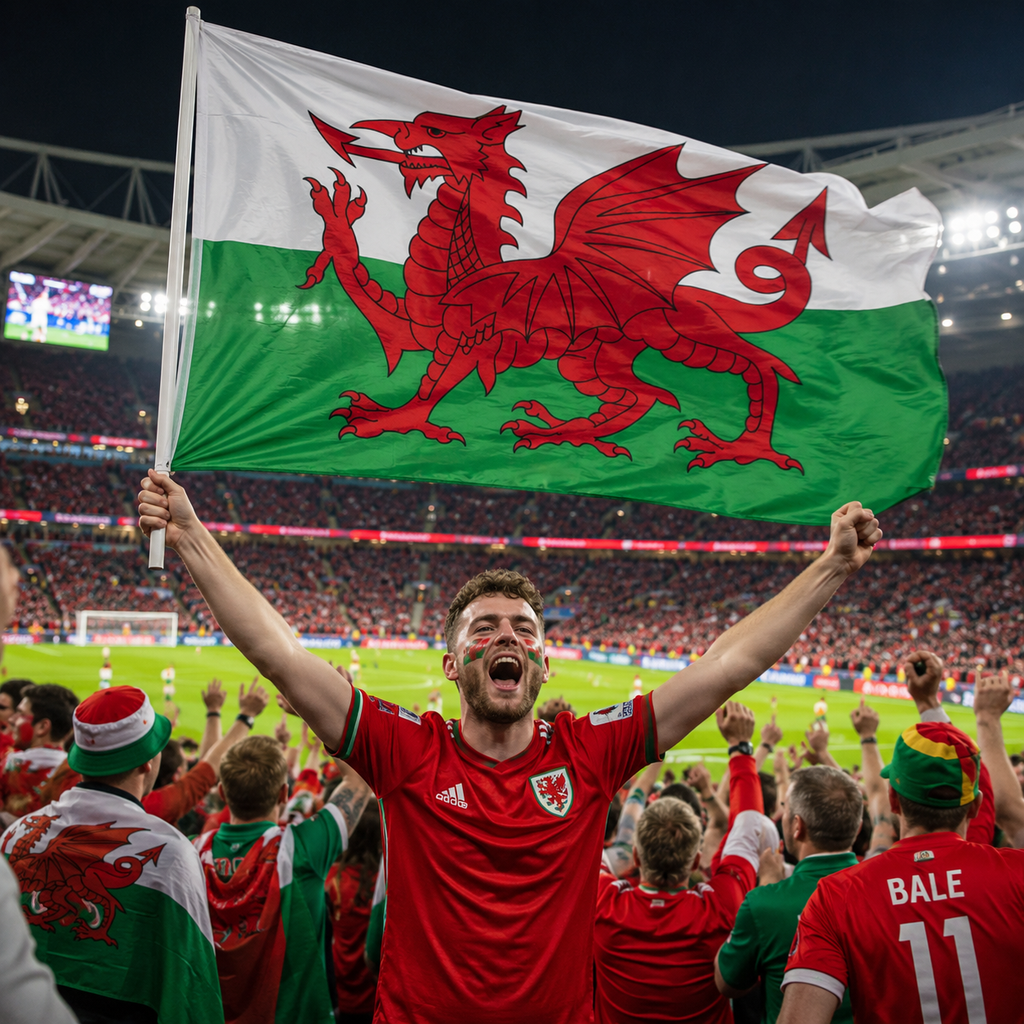 Wales Flag Side