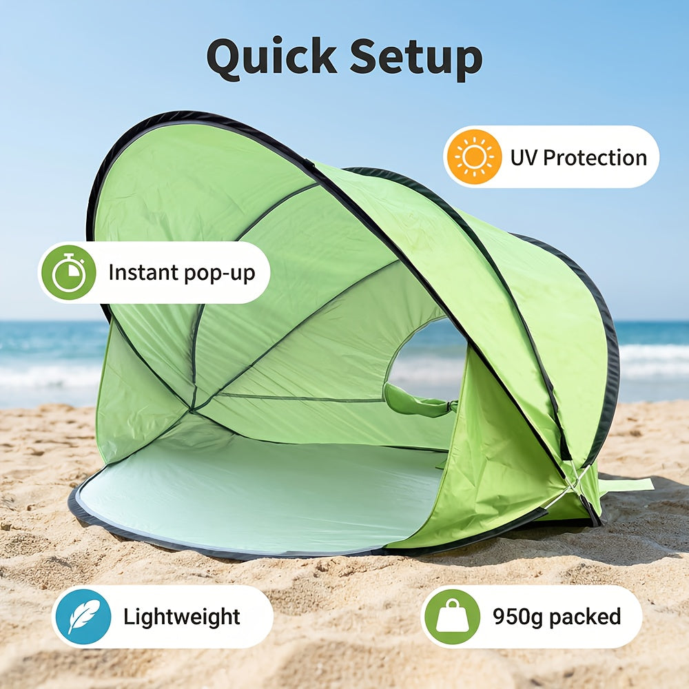 Pop-Up Automatic Square Beach Canopy Tent Portable Outdoor Shelter