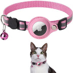 Cat Collar Adjustable Reflective Safety Collar with GPS Tracker Holder
