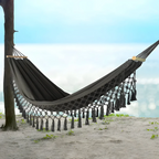 Hammock with Wooden Spreader Bars Hanging Bed Indoor Outdoor