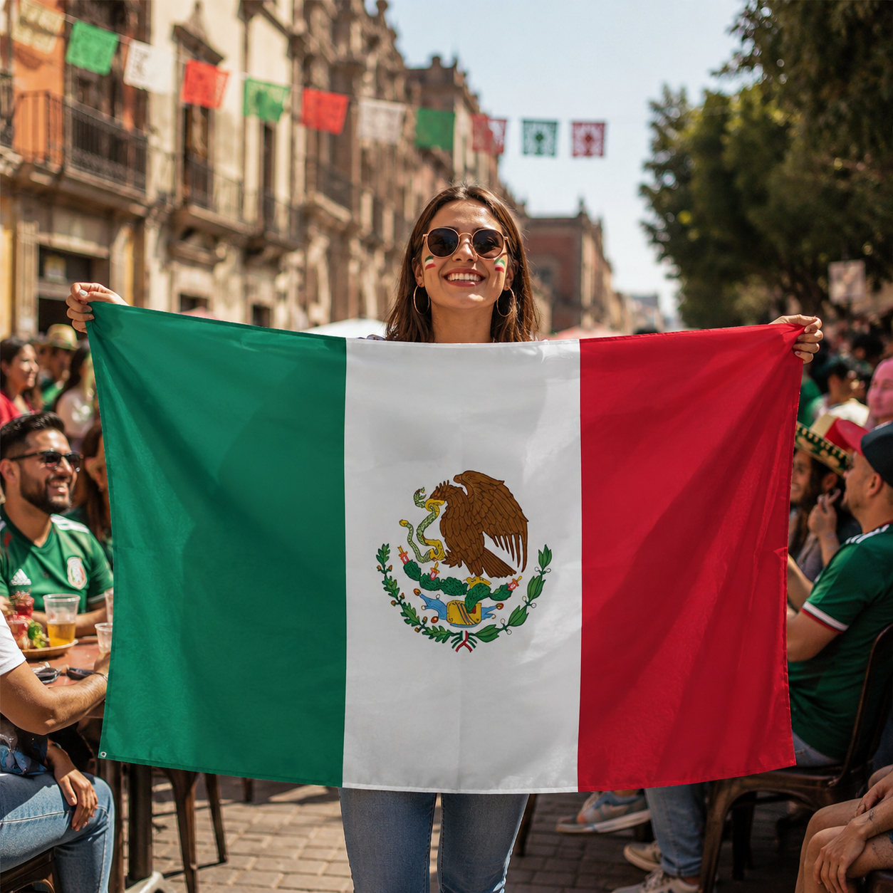 Mexico Fan Cape