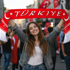 Turkey Fan Scarf
