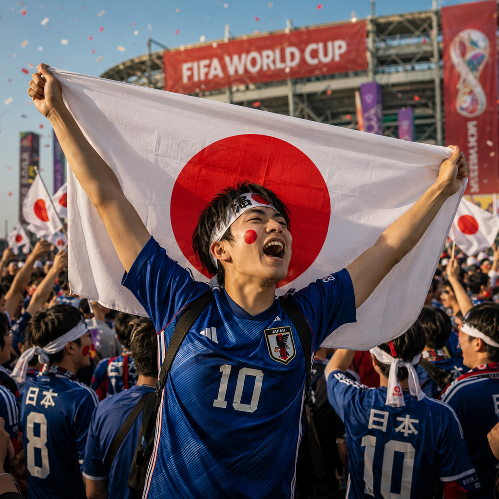 Japan Flag Detail