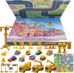 Kids Advent Calendar 2025 Car Model Alloy Vehicle Set Toy