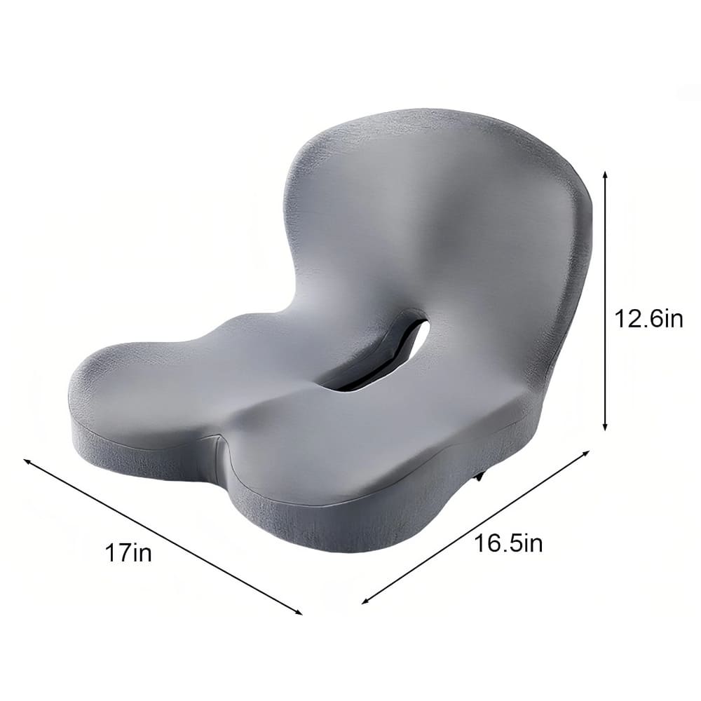 Memory Foam Orthopedic Seat Cushion and Back Support Cushion Set