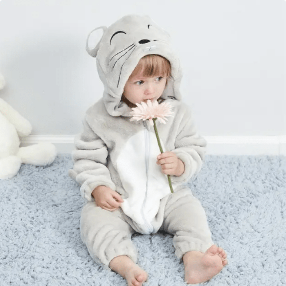 Infant Baby Onesie Animal Costume Pajamas Sleepwear Soft Cotton