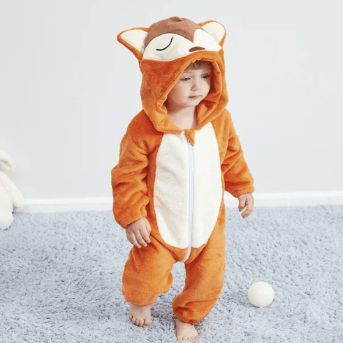 Infant Baby Onesie Animal Costume Pajamas Sleepwear Soft Cotton