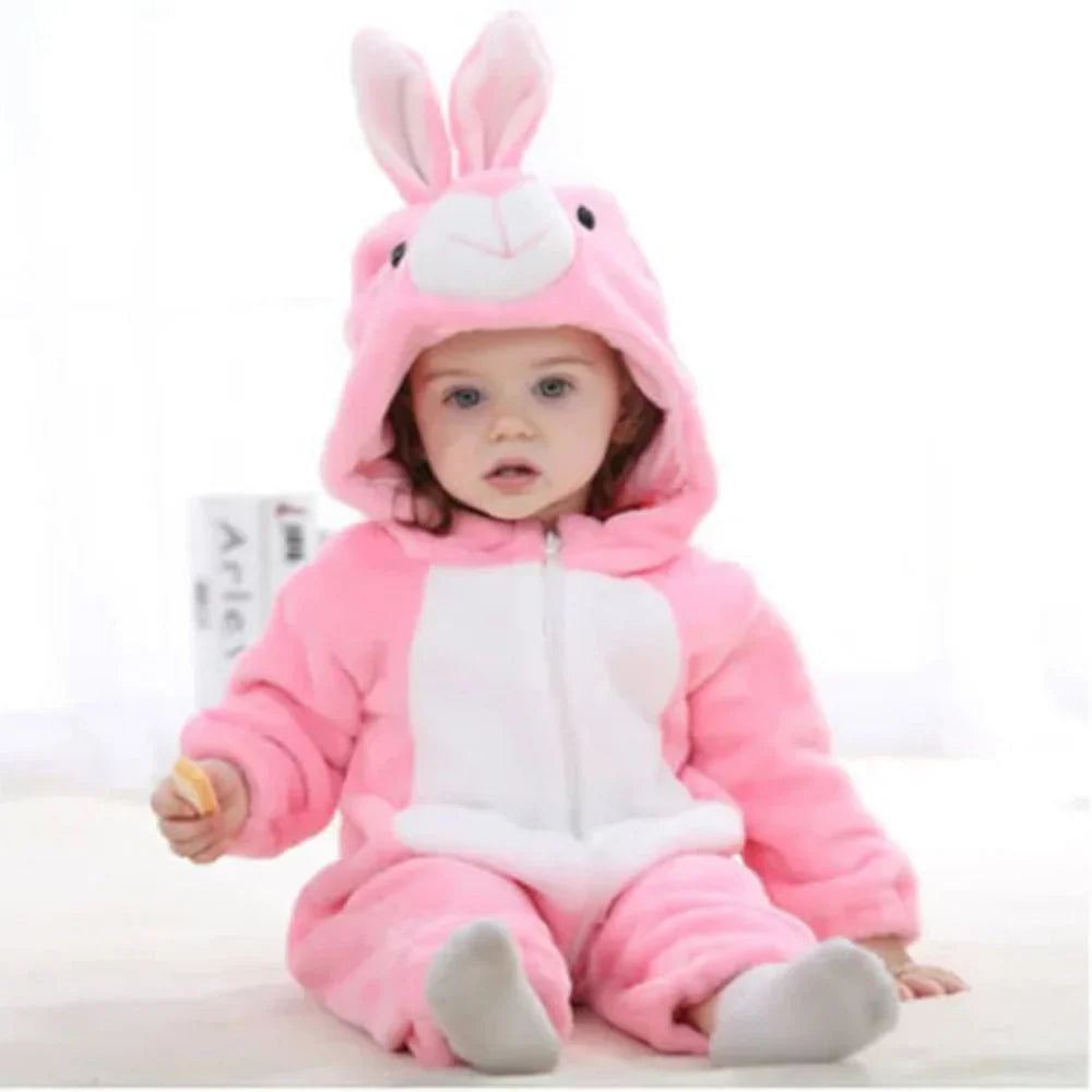 Infant Baby Onesie Animal Costume Pajamas Sleepwear Soft Cotton