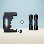Digital Battery Tester for AA AAA 9V D Button Cell Batteries