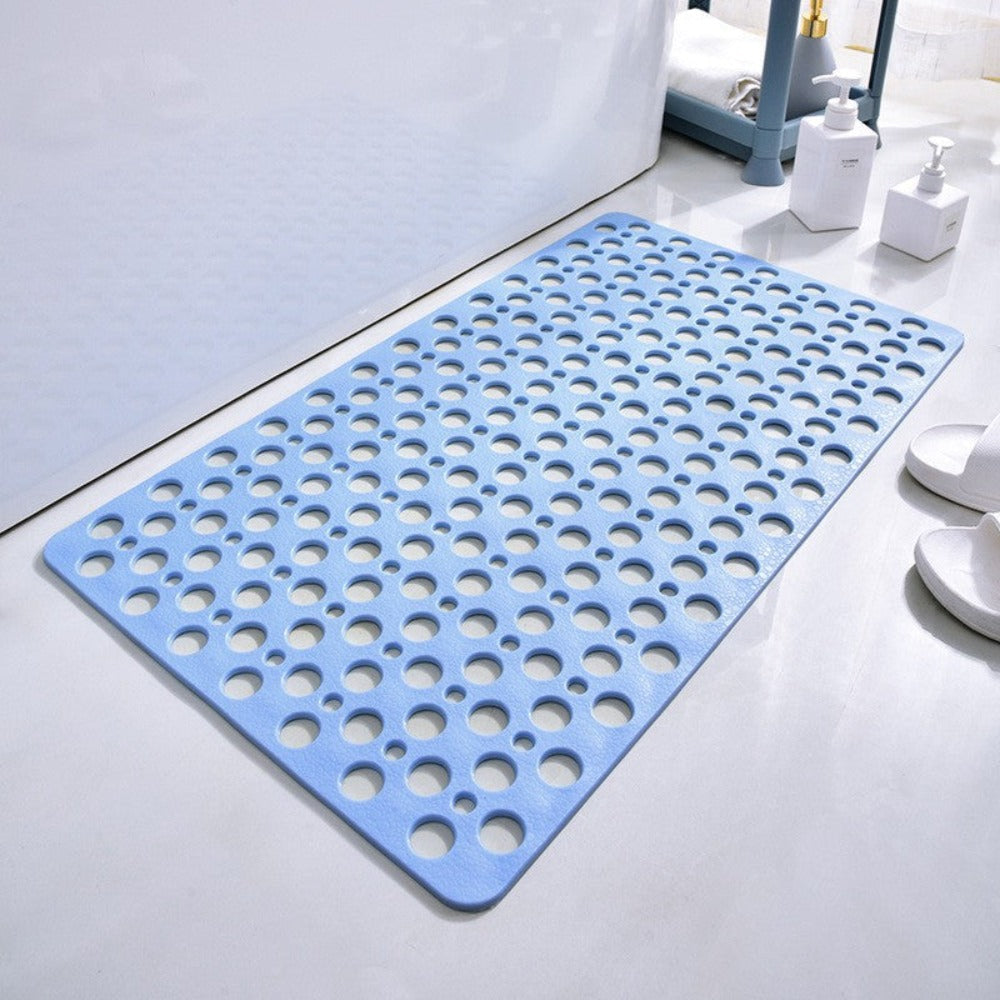 Antislip Rectangular Shower Mat with Antibacterial Protection