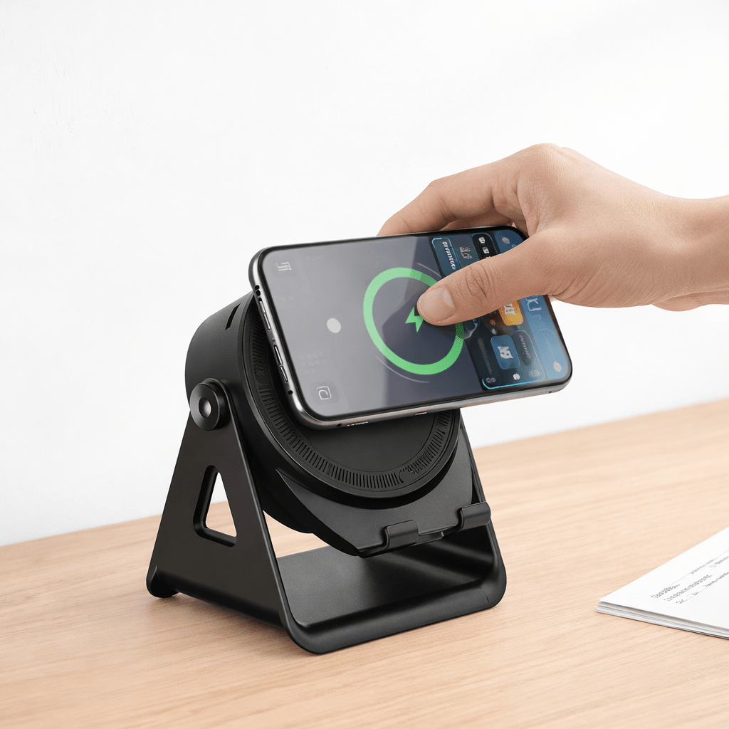 Wireless Charging Bluetooth Speaker Phone Stand Power Bank