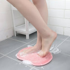 Silicone Body Scrub Mat with Suction Cups Exfoliating Bath Cleaner