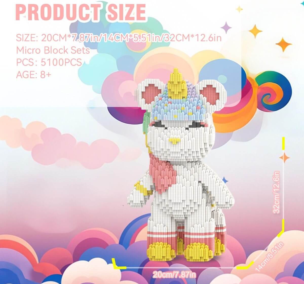 Building Blocks Set Educational Toys Deer Unicorn Figures