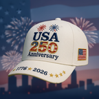 Baseball Cap USA 250th Anniversary Commemorative 1776 to 2026