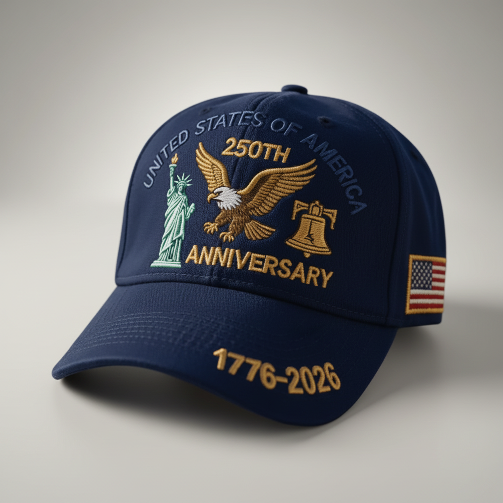 Baseball Cap USA 250th Anniversary Commemorative 1776 to 2026