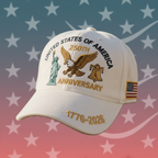 Baseball Cap USA 250th Anniversary Commemorative 1776 to 2026