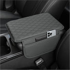 Car Armrest Storage Cover with Adjustable Organizer Pockets