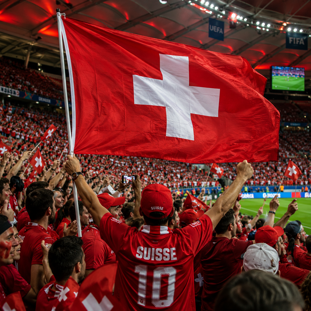 Switzerland Flag Side