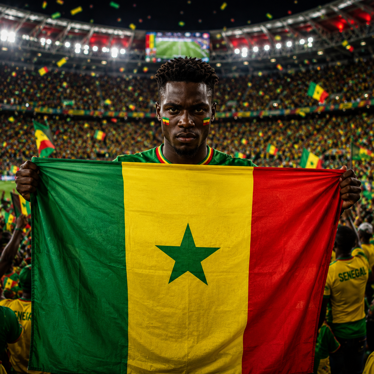 Senegal Flag Detail