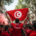 Tunisia Flag Detail