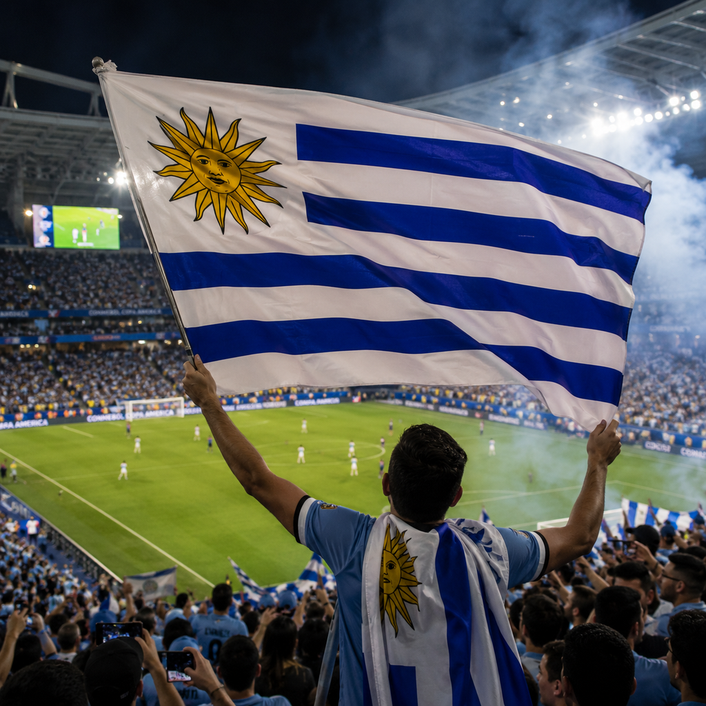 Uruguay Flag Side