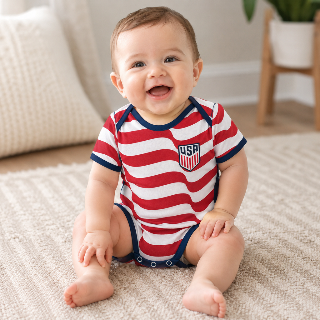 USA Baby Romper Detail