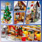 Gingerbread House Building Kit with LED Lights Set