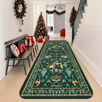 Reindeer Pattern Indoor Runner Rug Hallway Floor Mat
