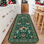 Reindeer Pattern Indoor Runner Rug Hallway Floor Mat