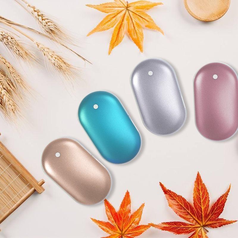 Rechargeable Hand Warmer Power Bank Portable Battery Charger Device