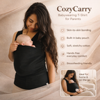 Baby Carrier T Shirt Hands Free Babywearing Shirt for Parents