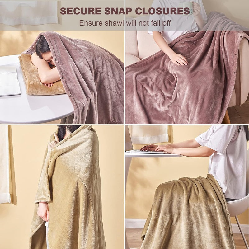 Electric Heated Blanket Portable Electric Throw Blanket