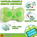 Dinosaur Remote Control Car Rechargeable RC Toy with Light and Music