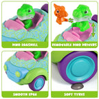 Dinosaur Remote Control Car Rechargeable RC Toy with Light and Music