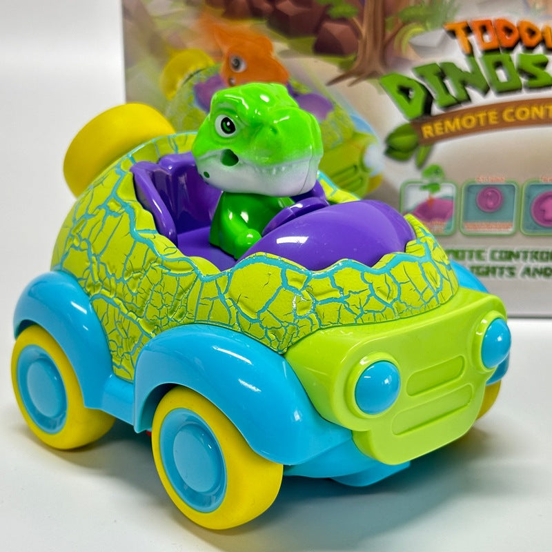 Dinosaur Remote Control Car Rechargeable RC Toy with Light and Music