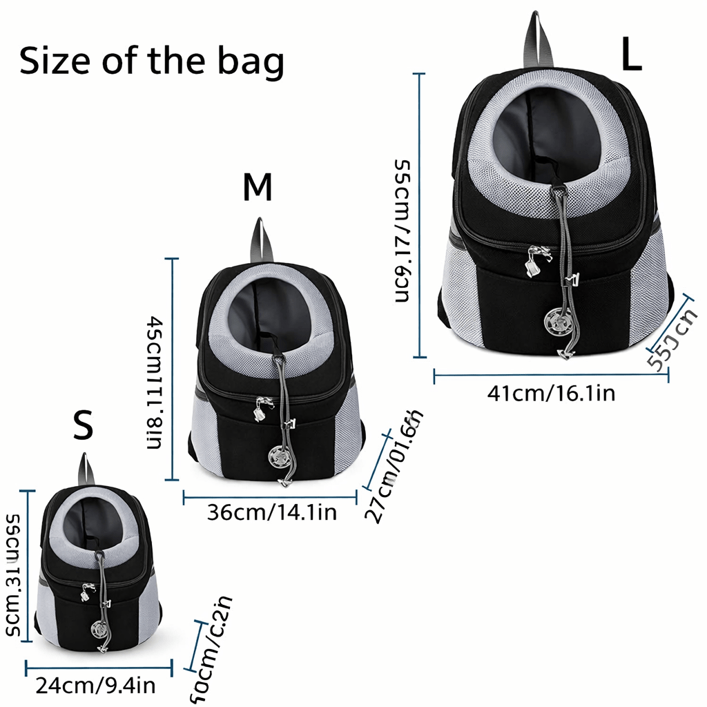 Dog Carrier Backpack Pet Sling Bag Breathable Mesh Travel Carrier