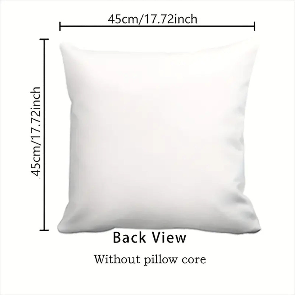 Square Cushion Covers Set 4 Pieces Easter Floral Bunny Design