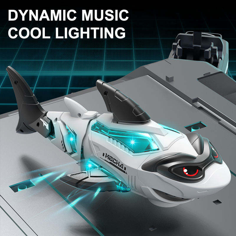 Mechanical Electric Shark Toy with Light and Music