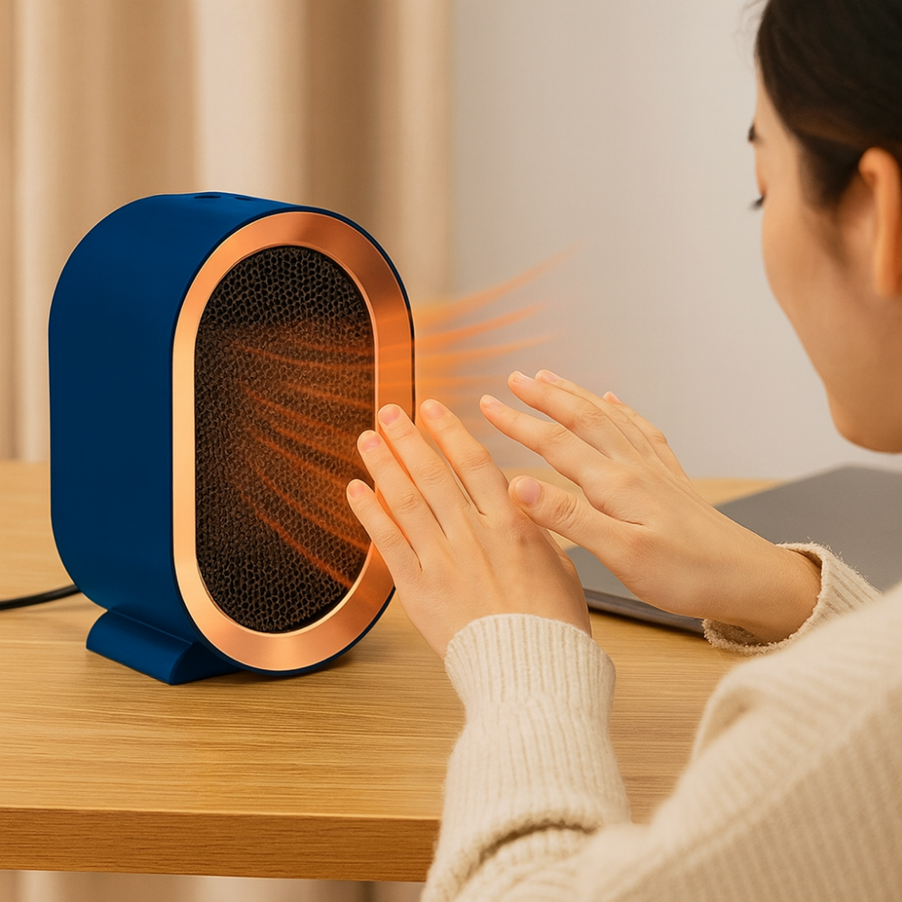 Portable Electric Space Heater Energy Efficient Room Warmer
